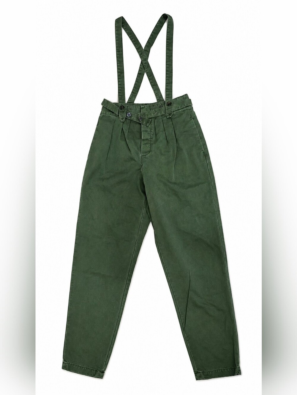 Marc by Marc Jacobs Green High Waist Suspender Pants Size 4 NWT